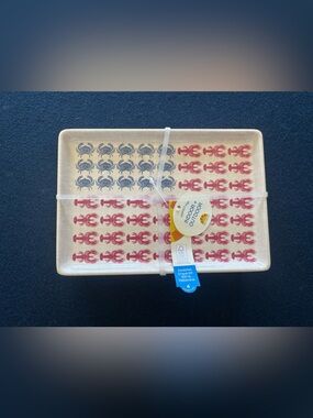 C&C California Red Lobster /blue crab patriotic Print melamine Plates🇺🇸set of 4🦞